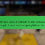 NBA Live Mobile Beváltható Kódok: Szezonális Események, Promóciós Csomagok, Játékbeli Pénznem
