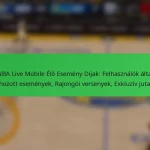 NBA Live Mobile Élő Esemény Díjak: Felhasználók által létrehozott események, Rajongói versenyek, Exkluzív jutalmak