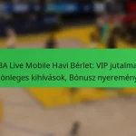 NBA Live Mobile Havi Bérlet: VIP jutalmak, Különleges kihívások, Bónusz nyeremények